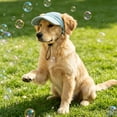 thumbnail image 5 of Pet Hat for Sun Protection, Adjustable Dog Baseball Cap with Ear Holes and Drawstring, Cute Sporty Headwear Visor Bonnet for Medium Large Dogs Cats, Outdoor Apparel Travel Gear, 5 of 6