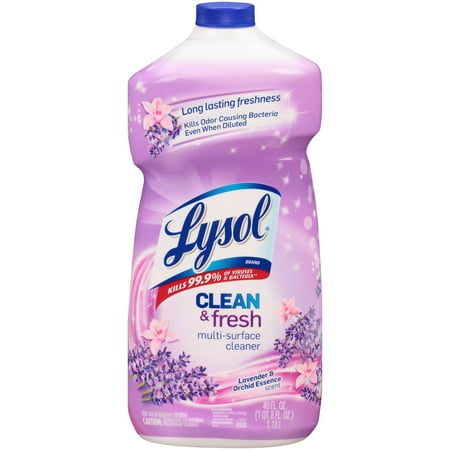 Lysol Clean & Fresh Multi Surface Cleaner, Lavender & Orchid Essences, 40 Oz