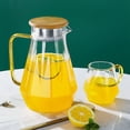 thumbnail image 2 of 1Pc Glass Cold Water Pitcher Juice Pitcher Storage Jug Tea Kettle, 2 of 8