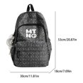 thumbnail image 2 of Polka Dots School Backpack, Multi-layer Backpack with Pendant, Spacious Bag for Shopping Work College, Black, 2 of 8