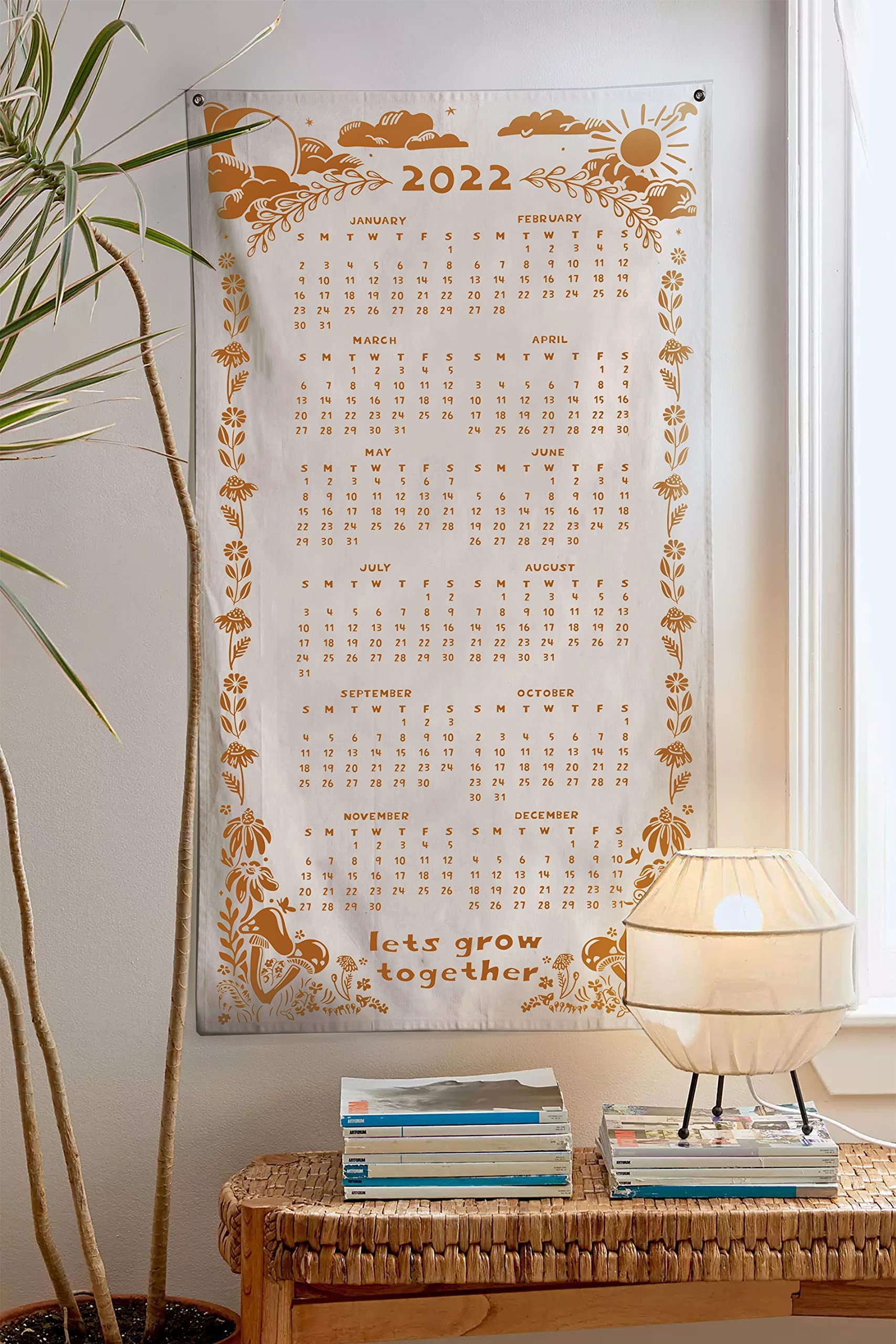 2022 Wall Calendar - 12 Months Wall Hanging Aesthetic Calendar, Poster Print for Bed Room Tapestry, Office, Home Decor, New Year's Gift by SheetKart, Beige - Walmart.com 2022 Wall Calendar - 12 Months Wall Hanging Aesthetic Calendar, Poster Print for Bed Room Tapestry, Office, Home Decor, New Year's Gift by SheetKart, Beige - Walmart.com