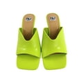 thumbnail image 2 of Ninety Union GYPSY Open Toe Metal Heel Slide, Lime, 4, 2 of 5