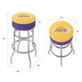 thumbnail image 2 of Trademark Gameroom Los Angeles Lakers City Bar Stool with Padded Seat, 2 of 5