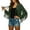 Green, variant on Fall Women Jacket Suede Leather Tassel Cropped Solid Motorcycle Fringe Black