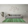 thumbnail image 3 of Ahgly Company Indoor Rectangle Abstract Turquoise Blue Contemporary Area Rugs, 7' x 10', 3 of 4