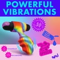 thumbnail image 5 of Bang! Vibrating Rainbow Silicone Rechargeable Anal Plug, Multicolor, 5 of 7