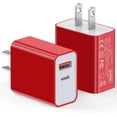 thumbnail image 1 of Bloque de cargador de pared USB C de 20 W, paquete de 3 adaptadores de enchufe de bloque de carga rápido tipo C con puerto dual PD para iPhone 13/12/11 /Pro Max, XS/XR/X, iPad Pro, AirPods Pro, Samsun, 1 of 4