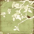thumbnail image 2 of Melious, Amy 26x26 Black Ornate Wood Framed with Double Matting Museum Art Print Titled - Song Birds I, 2 of 4