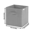 thumbnail image 3 of Big Sale ! Nomeni Home Textile Storage,Storage Case,Ornavo Home Storage Cube Foldable Fabric Storage Box Linen Shelf Basket Cube Organizer for Closet with Leather Handles, 3 of 7
