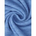thumbnail image 5 of INSPIRE CHIC Women's Pajama Set Short Sleeve Round Neck Rolled Cuffs Top Elastic Waist Shorts Jersey Knit Sleepwear Sets XL Blue, 5 of 6