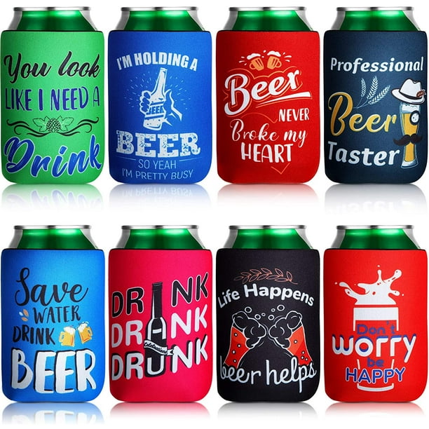 Condo Blues: How to Make Embroidered Insulated Can Koozies