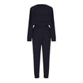 thumbnail image 5 of UAMVSH Sweatsuits Women 2 Piece Outfit Long Sleeve Cropped Sweatshirt and Jogger Pants Tracksuit Crewneck Comfy Lounge Sets with Pockets, 5 of 6