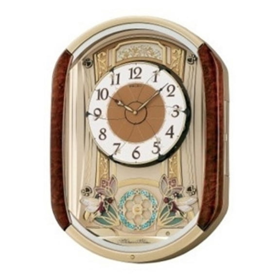 Seiko Dancing Fairies Melodies in Motion, Round, Musical Clock, Quartz, QXM275BRH