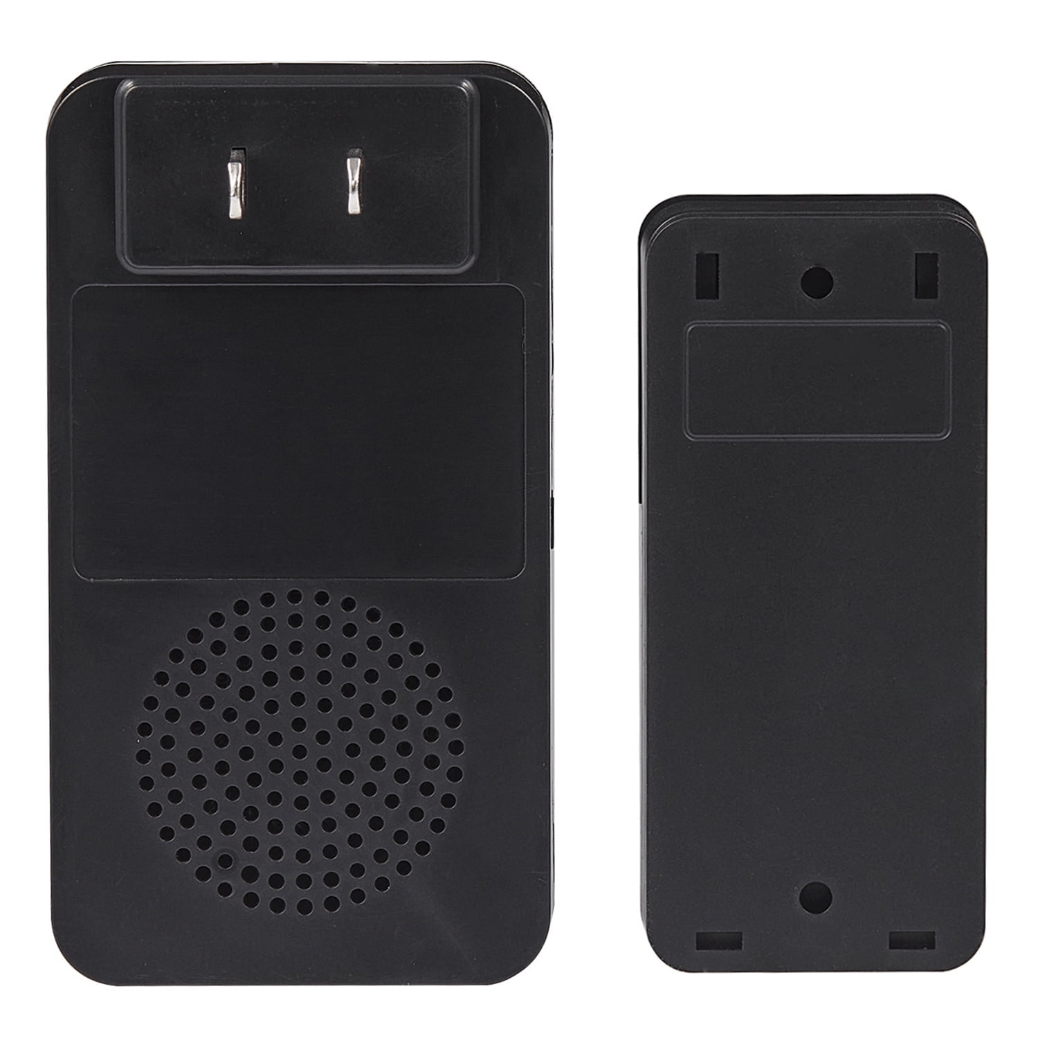 Heath Zenith Heath Zenith White and Black Wireless Lighted Plug-In Doorbell Kit with Kinetic Doorbell Button