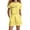Yellow, variant on Bmisegm Girls Summer Outfits Fashion Letter Print Casual Loose Short Sleeve Suit Girls' Clothing Sets Grey,7-8 Years