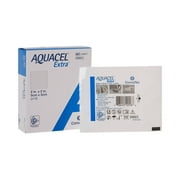 Convatec AQUACEL Extra 2x2 Hydrofiber Dressing for Exuding Wounds, 10ct Box, Sterile