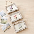 thumbnail image 6 of 6 Inch 3-Picture Wooden Frame Multi Photo Display Stand Rope Wall Mounted Picture Organizer Hanging Room Decor White, 6 of 7