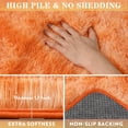 thumbnail image 5 of Shag Rug 6x9 for Living Room, Orange Fluffy Area Rug for Girls Teen Kids Bedroom, Soft Fuzzy Plush Rug Carpet for Nursery Dorm, Non Slip Indoor Shaggy Throw Rug for Home Decor, Tie Dye Orange, 5 of 17