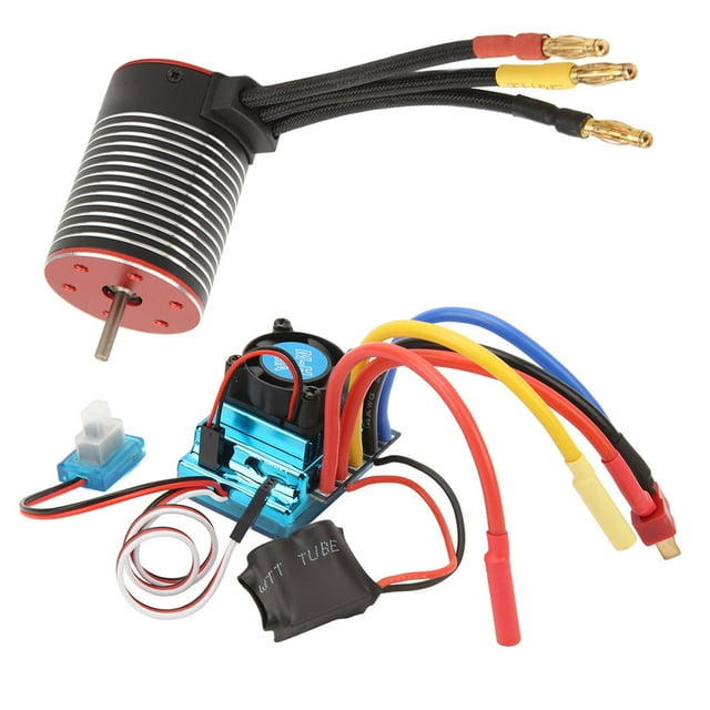 RC Motor sin Escobillas ESC Set Profesional Impermeable de Alta Torsión 3650 Motor sin Escobillas 120A ESC Combo Set para RC Car ANGGREK Otros