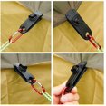 thumbnail image 2 of 5 piezas de clip reutilizable impermeable de tela de nylon hebilla de tienda, clip de tiburón de toldo de tienda, multifuncional y práctico para camping al aire libre, clip de cuerda de viento Acce Feliz Sencillez, 2 of 5
