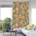 thumbnail image 5 of Blackout Curtains for Bedroom Window Curtain Panels for Apartment, 84" Christmas Pattern Curtains for Sliding Glass Door Grommet Window Curtains Privacy Protect Room Darkening Curtain, 5 of 7