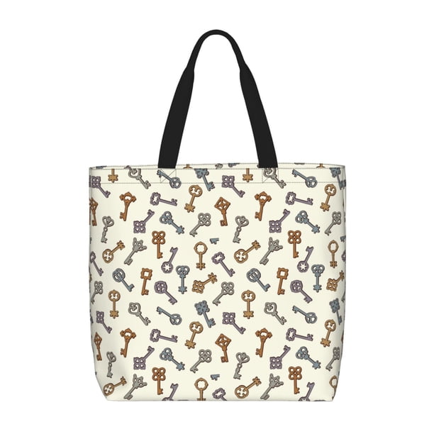 Easygdp Keys1 Bolsa Tote para Mujer, Bolso de Hombro para Trabajo, Playa, Viajes, Compras y Supermercado