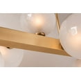 thumbnail image 5 of Hudson Valley Lighting 8717 Hinsdale 7 Light 21" Wide Linear Chandelier - Bronze, 5 of 7