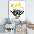 thumbnail image 2 of Designart 'Orchid Retro Flowers' Farmhouse Framed Canvas Wall Art Print, 2 of 5