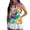 Colorful Tie-Dye, variant on Yellow Lemon Womens Golf Shirt Soft Polyester Spandex Fabric Womens Golf Shirt Sleeveless Zip Up Shirts Quick Dry Outing Wear Size XS