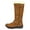 RABBIT-W-CAMEL/PU, variant on DREAM PAIRS Women's Winter Fully Faux-Lined Zipper Closure Snow Knee High Boots