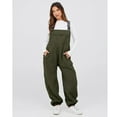 thumbnail image 2 of Lentta Womens Warm Winter Fleece Overalls Casual Loose Sherpa Jumpsuits Fuzzy Ski Pants with Pocket, 2 of 6