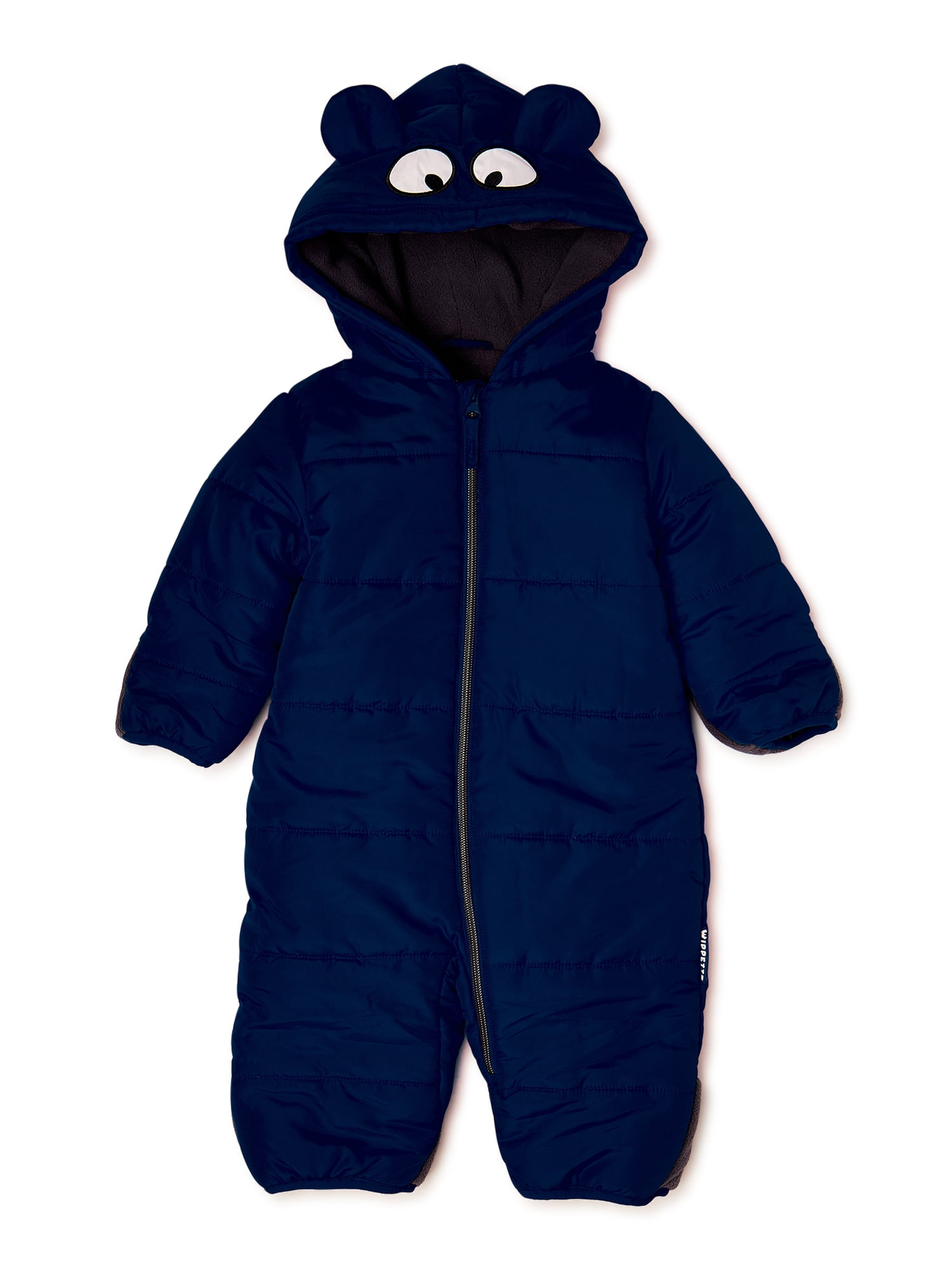 NEW Rothschild Baby Boys' Hooded Navy Quilted Pram Snowsuit 12  Months 