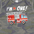 thumbnail image 4 of Inktastic I'm 1 Fire Truck 1st Birthday Boys or Girls Baby Bodysuit, 4 of 5