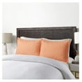 thumbnail image 2 of 2-Piece Embroidered Pillow Shams, Decorative Microfiber Pillow Covers Set (Peach Fuzz, Standard), 2 of 6