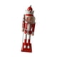 thumbnail image 2 of Cascanueces de Navidad Soldados de Navidad Figuras Artesanales Cascanueces de Madera de 25 cm rojo blanco, 2 of 9