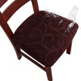 thumbnail image 1 of Waterproof Chair Seat Covers Dining Room Chair Covers Stretch Seat Cover for Dinning Room Chair Protector Slipcovers for Kitchen, Hotel (6, Flower Pattern), 1 of 6