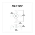 thumbnail image 4 of Semi Flush Mount Light 4 Light Modern Ceiling Fixture Vb Finish Clear Glass, 4 of 5