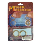 MilesMagic Magician's Mystic Spinning Rings Gimmick Kinetic Hanging Golden Rings Set Real Entertaining Novelty Magic Trick
