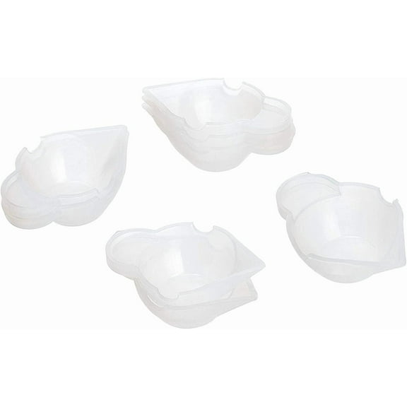 Silicone 20 pc Silicone Mold Cup Dispenser 20 pcs Silicone Epoxy Resin Mixing Cups Nonstick Silicone Mixing Cups for Epoxy Resin Jewelry Making Transparent