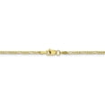 thumbnail image 4 of 10K Yellow Gold bracelet Chain style Figaro Pendant Concave 8 in 1.75 mm, 4 of 4