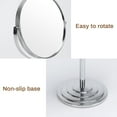 thumbnail image 4 of 1X 3X Magnifying Makeup Mirror Vanity Mirror for Tabletop, Silver 7 Inch Standing Bathroom Cosmetic Mirror, Portable Double Sided Magnification Mirror, 4 of 6