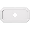 thumbnail image 2 of Ekena Millwork CMP36X18ED-05000 5 in. ID x 12.5 in. Rectangle Emerald Architectural Grade PVC Contemporary Ceiling Medallion, 2 of 4