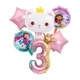 thumbnail image 4 of Gabby casa de muñecas Globos metálicos de dibujos animados para niñas, suministros de decoración para fiesta de cumpleaños, Baby Shower, regalo（6pcs28 1Set, 4 of 5