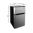 thumbnail image 3 of Conserv 19" STAINLESS Compact 2 Door Mini Refrigerator 3cf Reversible Door 110V, 3 of 7