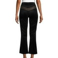 thumbnail image 4 of Mother Women's The Smooth Hustler Metallic Embroidered Velour Wide Kick Flare, 4 of 7