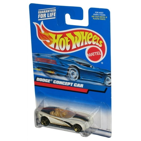 Hot Wheels Dodge Concept Car (2000) Mattel White Die-Cast Toy #167
