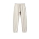 thumbnail image 3 of Pantalones largos para hombre, con cintura elástica, color liso, con cordón y bolsillos, de poliéster., 3 of 4