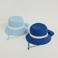 thumbnail image 4 of TODOZO Sun Hat Toddler Bucket Hats Summer Sun Protective Kids Beach Hats Wide Brim Outdoor Camping Hat for Boys Girls Boys Girls Summer Solid Color Mesh Yarn Cap Sun Hat Outdoor Beach Hat 3 8 Years O, 4 of 5