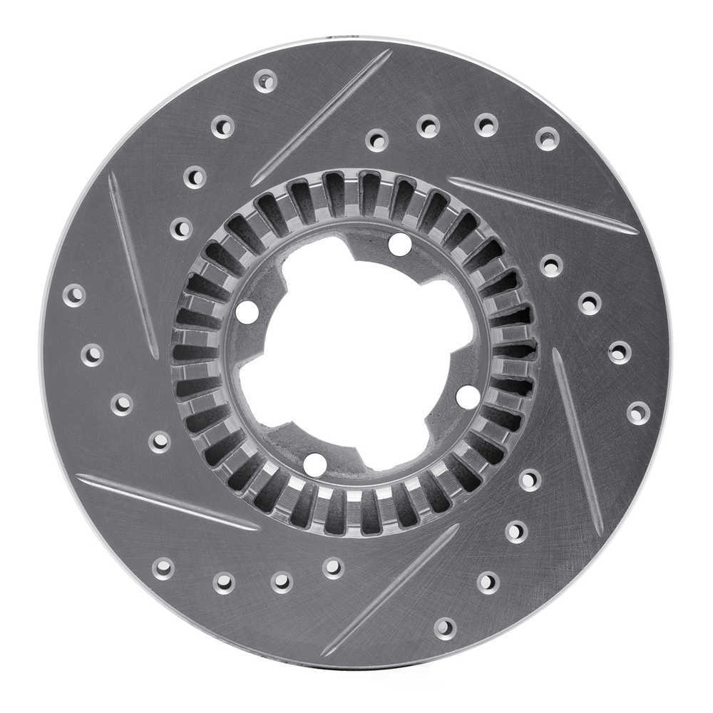 Dynamic Friction Company 631-13031R DFC Brake Rotor - Drilled And Slotted - Silver