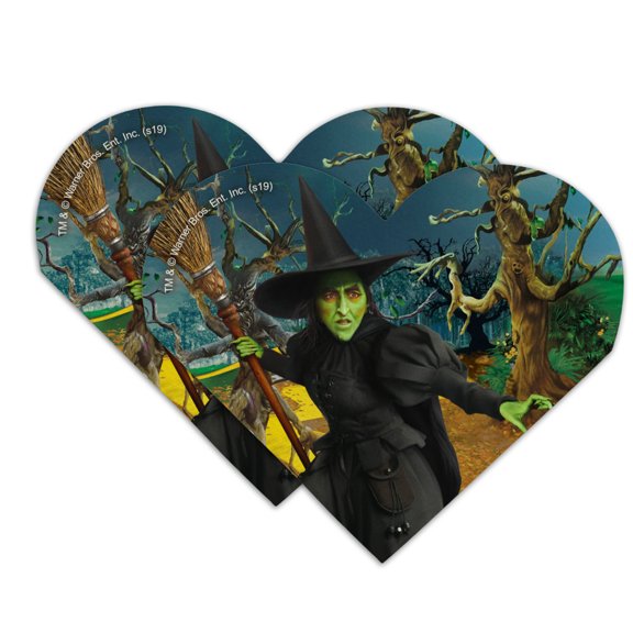Wizard of Oz Wicked Witch Character Heart Faux Leather Bookmark - Set of 2